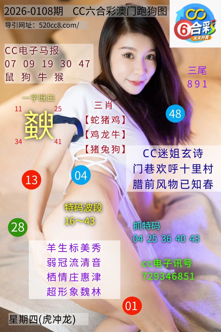 CC六合澳门跑马图0108期